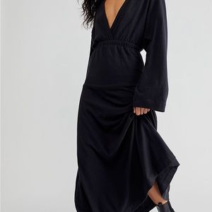 Black maxi dress